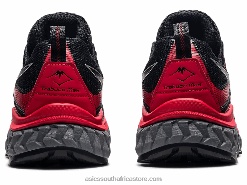 Men Asics Trabuco Max LH4X01862 Black/Electric Red