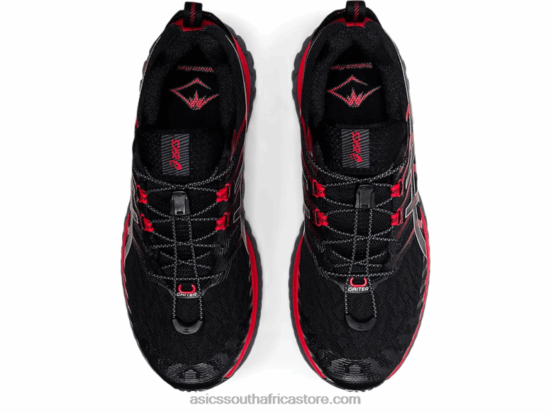 Men Asics Trabuco Max LH4X01862 Black/Electric Red