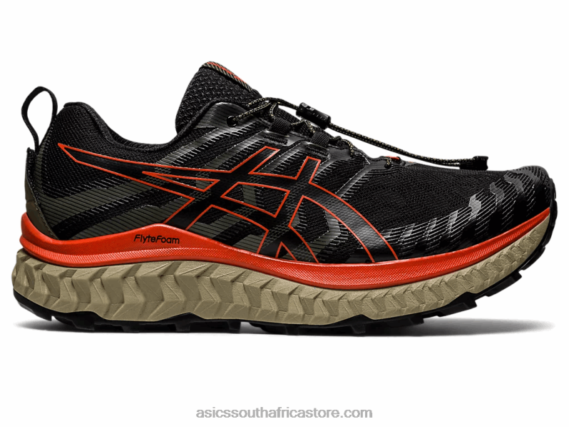 Men Asics Trabuco Max LH4X0929 Black/Cherry Tomato