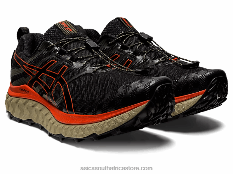 Men Asics Trabuco Max LH4X0929 Black/Cherry Tomato