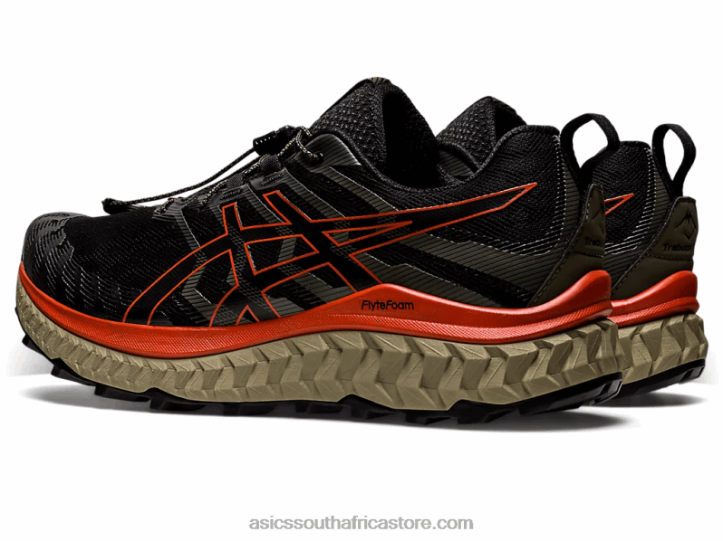 Men Asics Trabuco Max LH4X0929 Black/Cherry Tomato