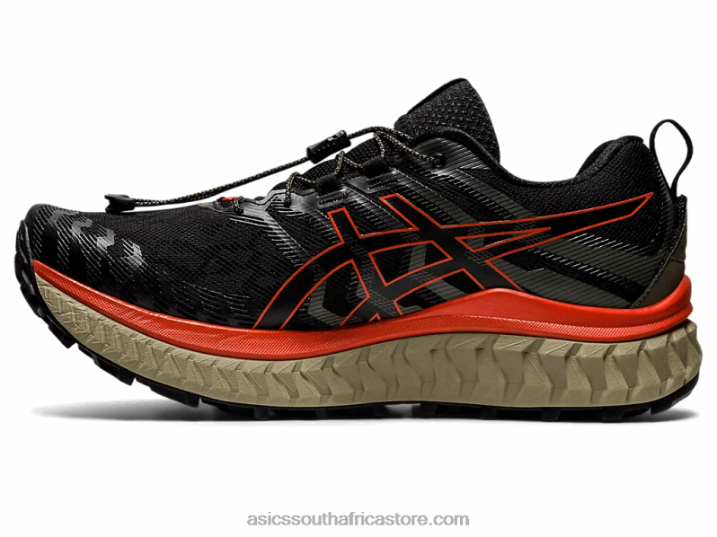Men Asics Trabuco Max LH4X0929 Black/Cherry Tomato