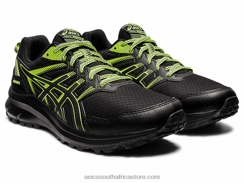 Men Asics Trail Scout 2 LH4X01535 Black/Hazard Green