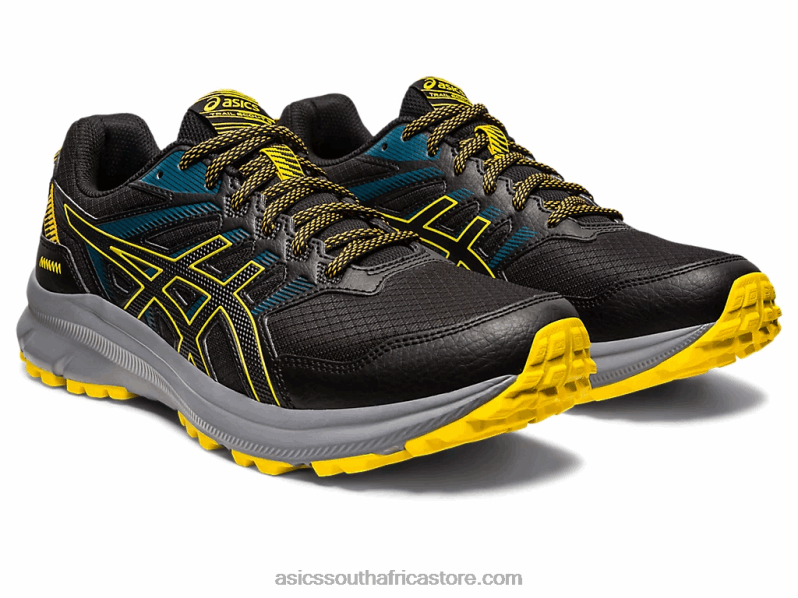 Men Asics Trail Scout 2 LH4X0408 Black/Golden Yellow