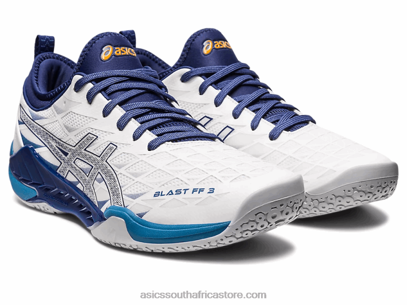 Men Asics Blast FF 3 LH4X01134 White/Deep Ocean