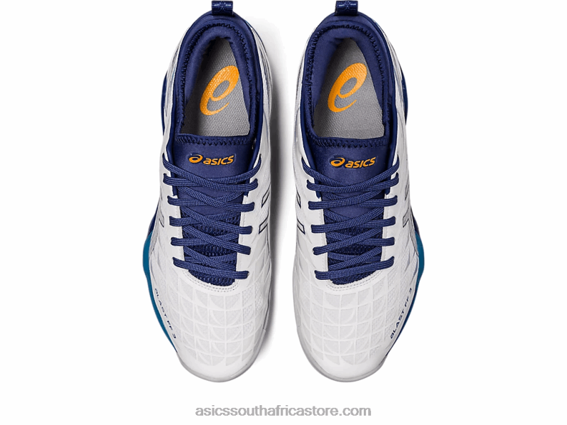 Men Asics Blast FF 3 LH4X01134 White/Deep Ocean