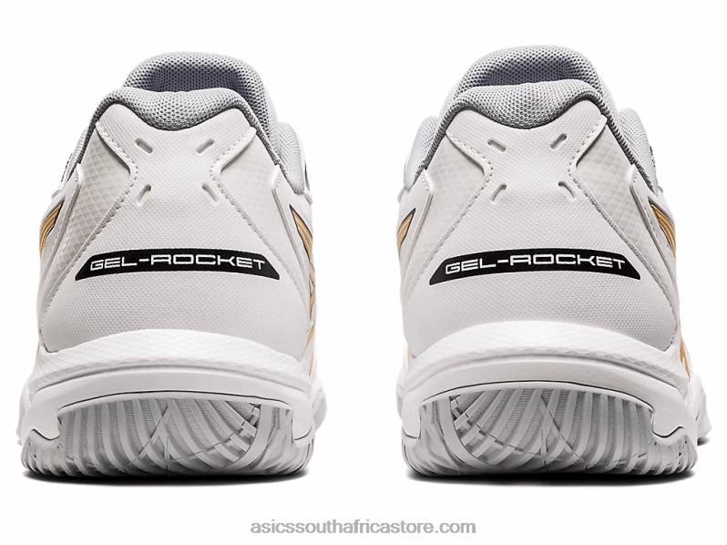 Men Asics Gel-Rocket 10 LH4X01890 White/Pure Gold