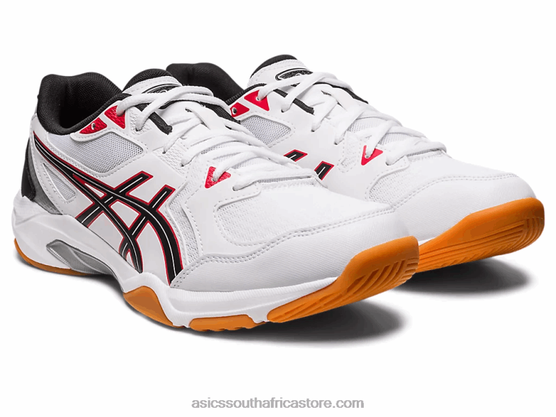 Men Asics Gel-Rocket 10 LH4X031 White/Classic Red
