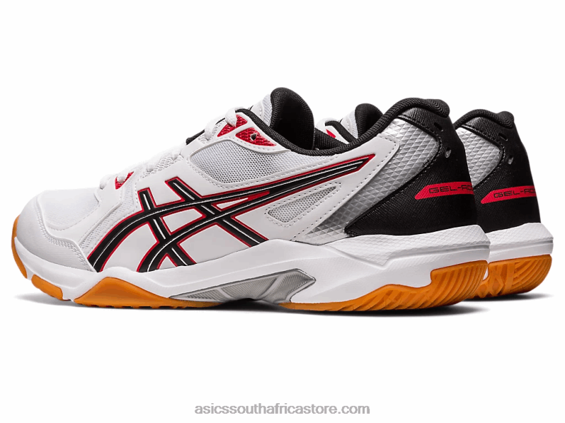 Men Asics Gel-Rocket 10 LH4X031 White/Classic Red