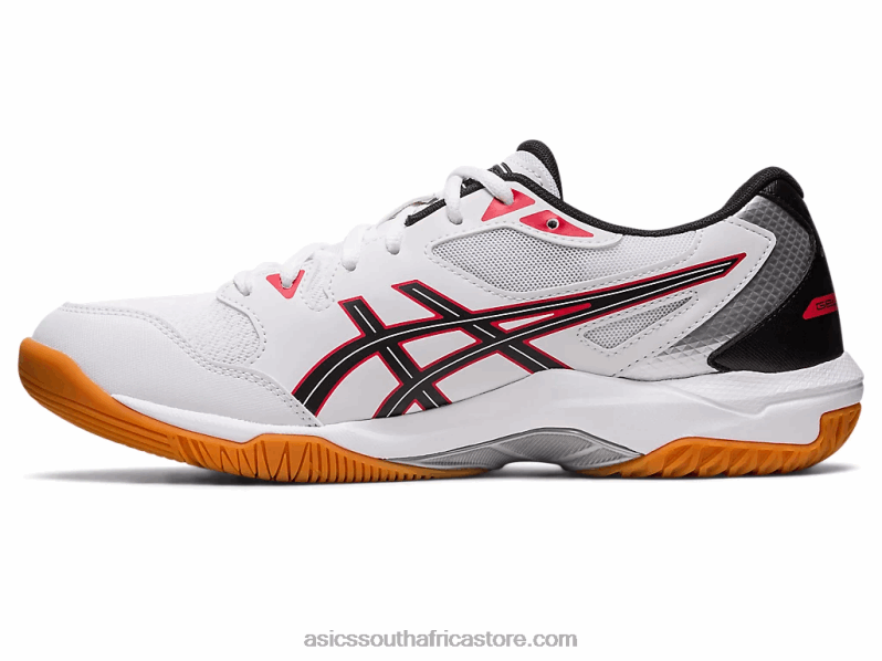 Men Asics Gel-Rocket 10 LH4X031 White/Classic Red