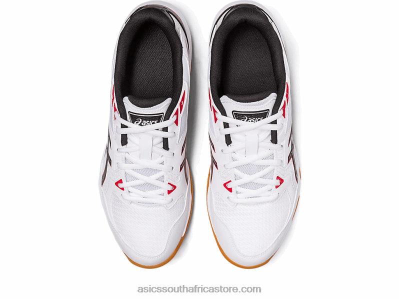 Men Asics Gel-Rocket 10 LH4X031 White/Classic Red