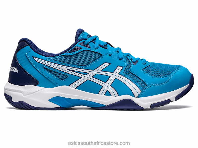 Men Asics Gel-Rocket 10 Wide LH4X0415 Island Blue/White