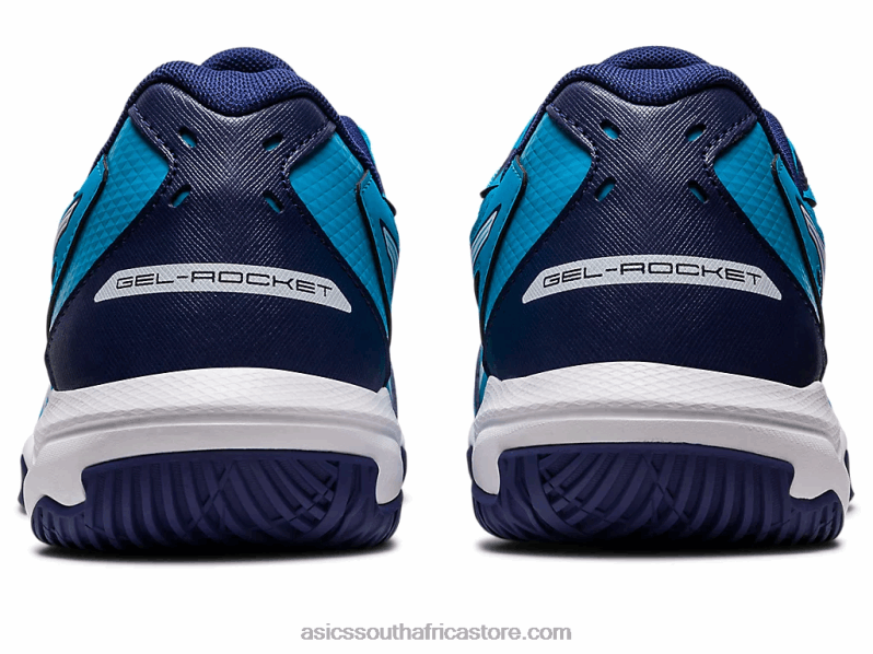 Men Asics Gel-Rocket 10 Wide LH4X0415 Island Blue/White