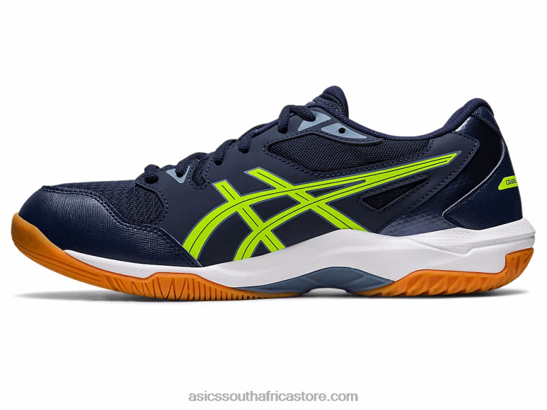 Men Asics Gel-Rocket 10 Wide LH4X0442 Midnight/Hazard Green