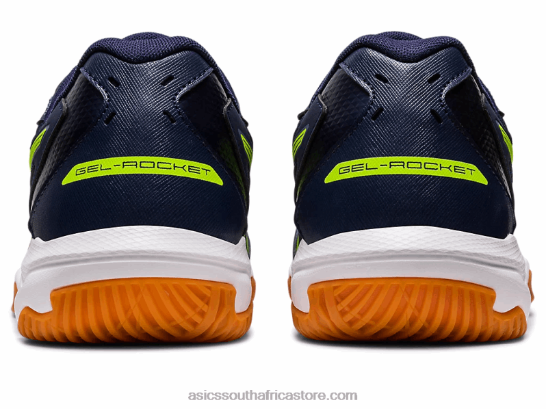 Men Asics Gel-Rocket 10 Wide LH4X0442 Midnight/Hazard Green