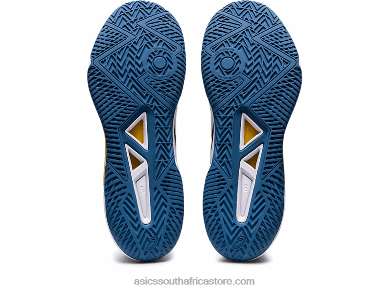 Men Asics Gel-Tactic LH4X01132 White/Deep Ocean