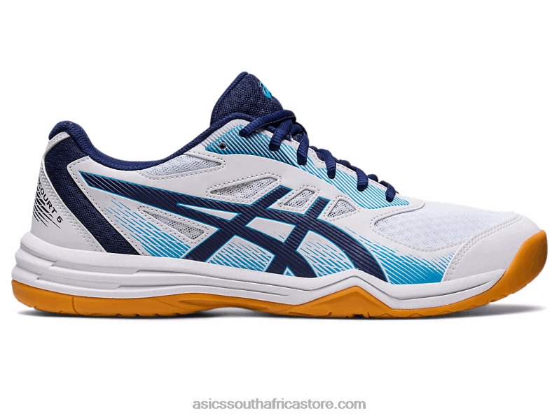 Men Asics Upcourt 5 LH4X0424 White/Indigo Blue