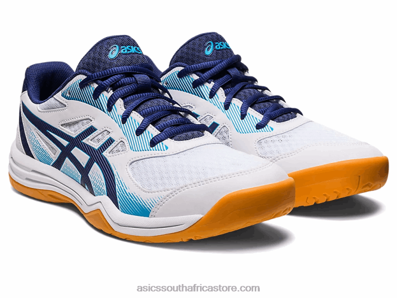Men Asics Upcourt 5 LH4X0424 White/Indigo Blue