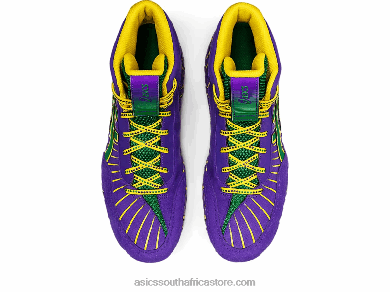 Men Asics Aggressor 4 LH4X01454 Royal Azel/Green