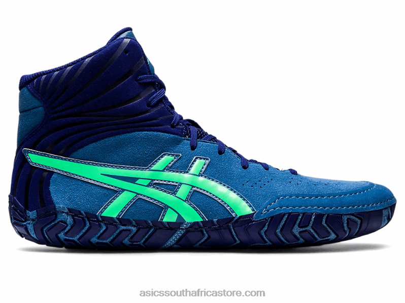 Men Asics Aggressor 5 LH4X01126 Azure/New Leaf