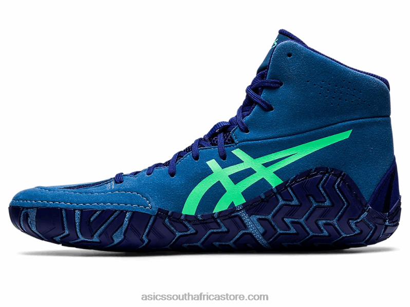 Men Asics Aggressor 5 LH4X01126 Azure/New Leaf