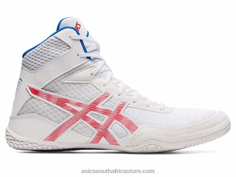 Men Asics Matcontrol 2 LH4X01827 White/Electric Red