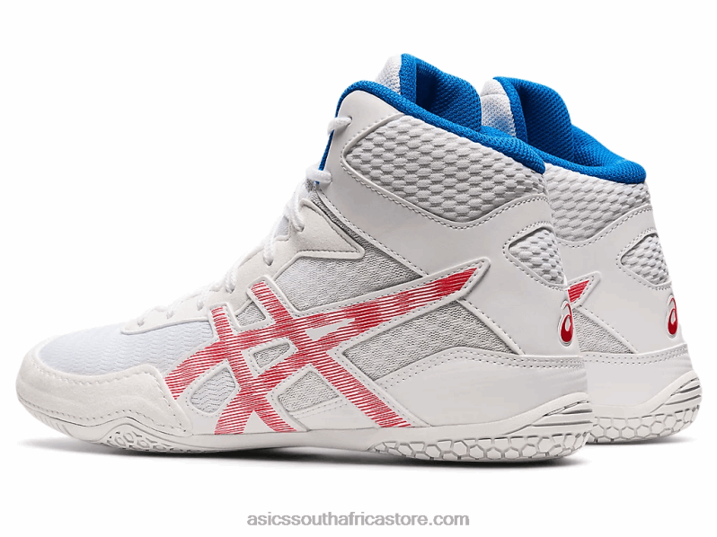 Men Asics Matcontrol 2 LH4X01827 White/Electric Red