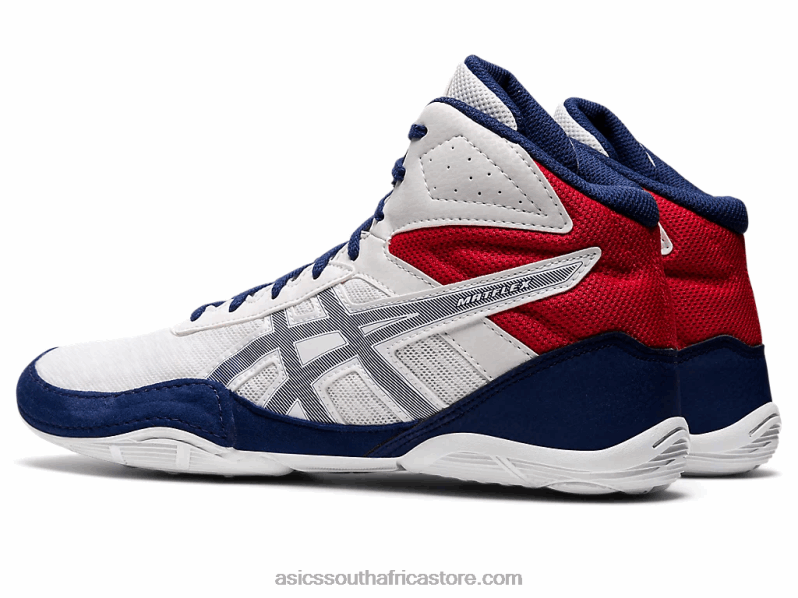 Men Asics Matflex 6 LH4X01141 White/Deep Ocean