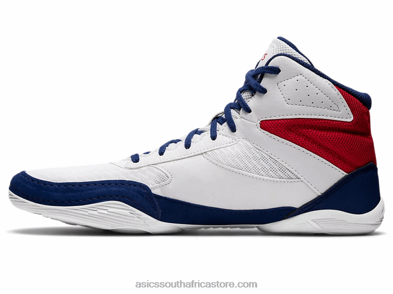 Men Asics Matflex 6 LH4X01141 White/Deep Ocean