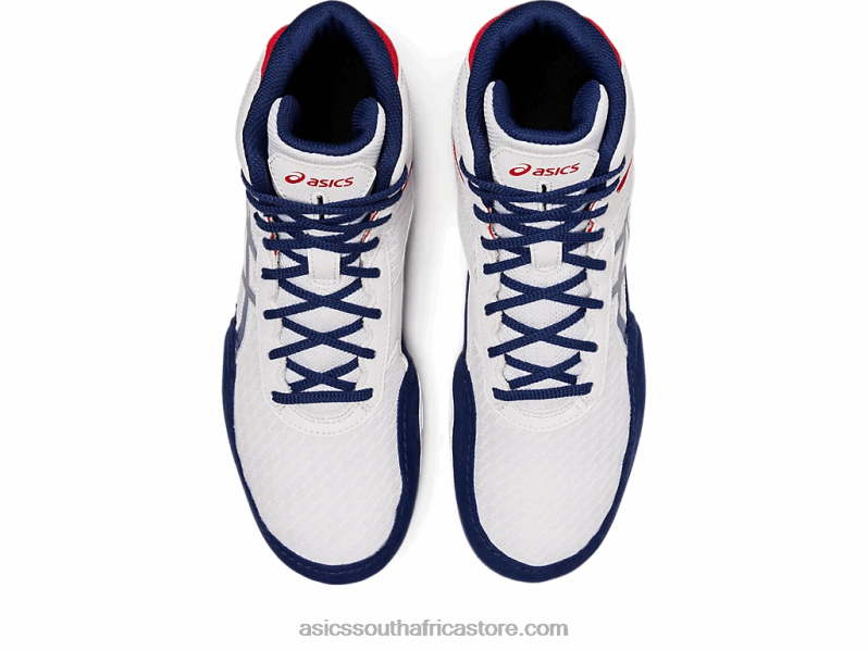 Men Asics Matflex 6 LH4X01141 White/Deep Ocean