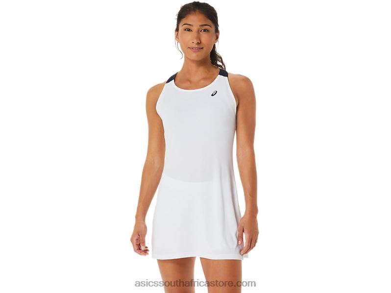 Women Asics Court Dress LH4X02554 Brilliant White/Midnight