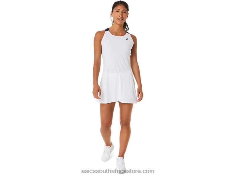 Women Asics Court Dress LH4X02554 Brilliant White/Midnight