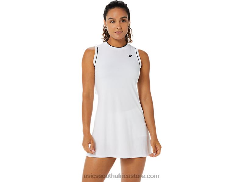 Women Asics Dress LH4X03481 Brilliant White