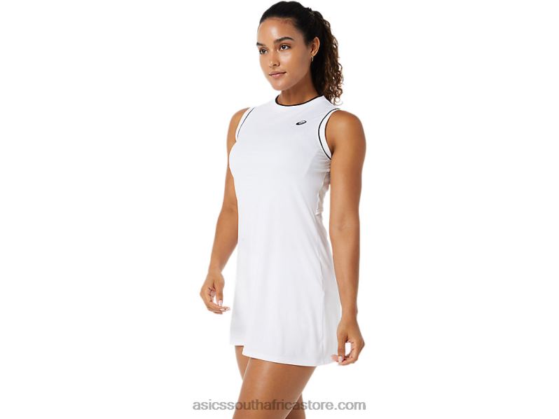 Women Asics Dress LH4X03481 Brilliant White