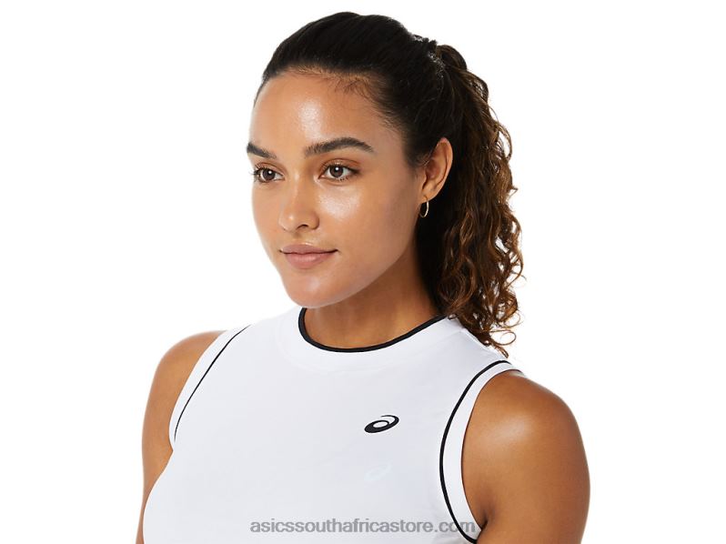 Women Asics Dress LH4X03481 Brilliant White