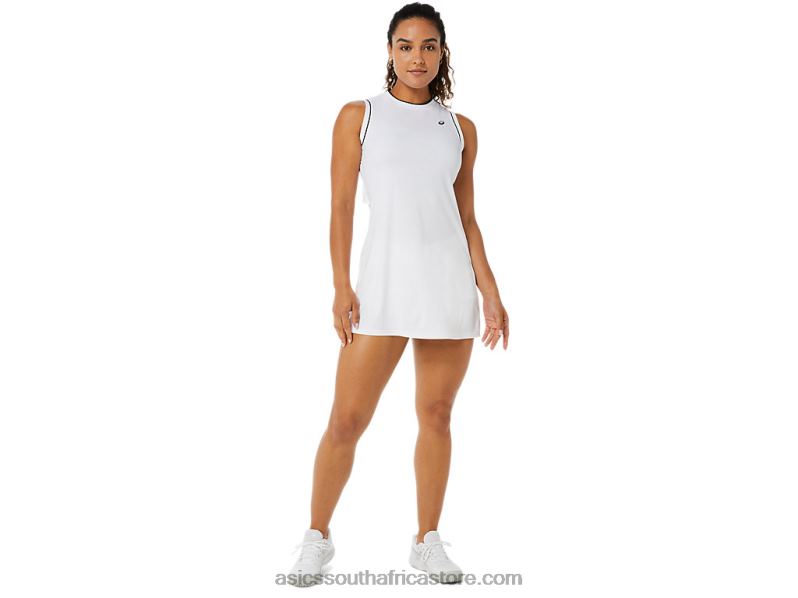 Women Asics Dress LH4X03481 Brilliant White