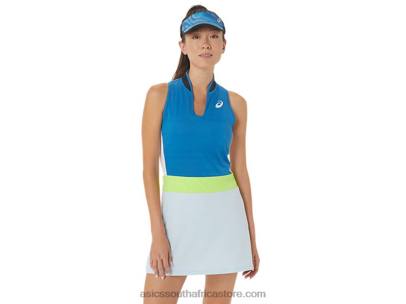 Women Asics Match Dress LH4X02250 Reborn Blue/Sky