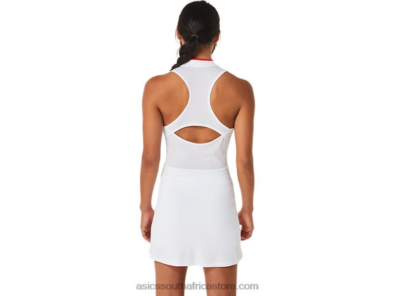 Women Asics Match Dress LH4X02526 Brilliant White