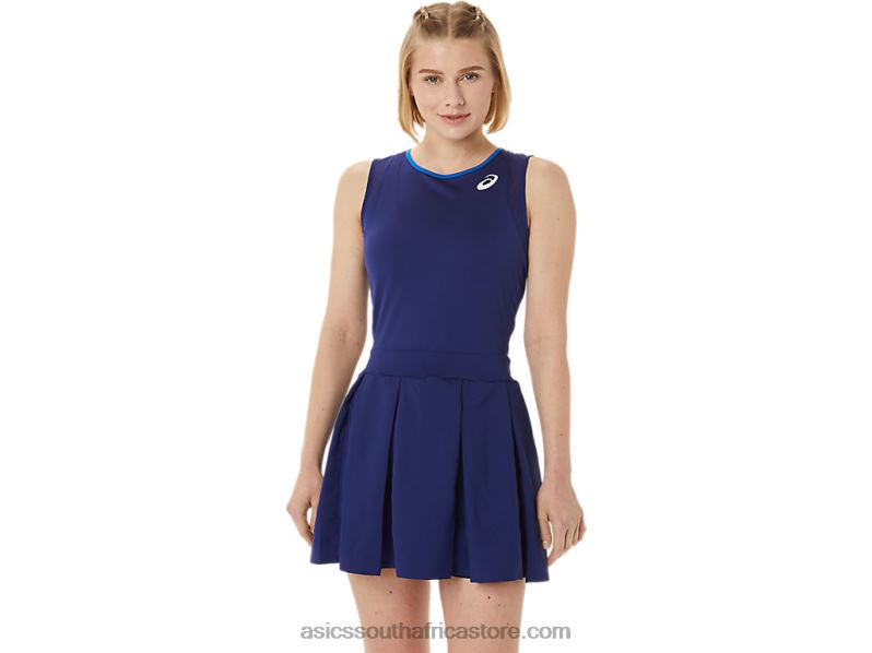 Women Asics Match Dress LH4X03042 Dive Blue