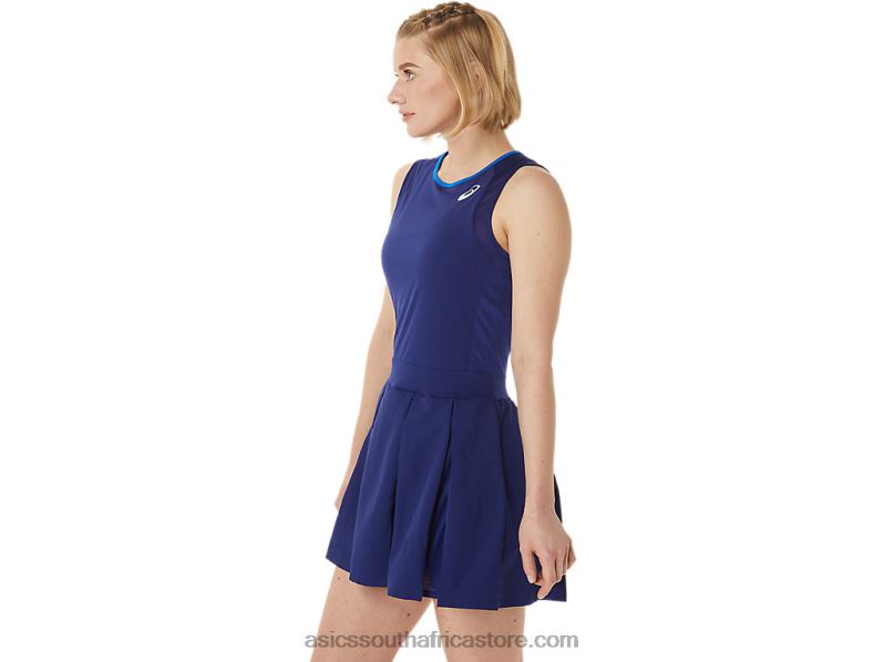 Women Asics Match Dress LH4X03042 Dive Blue