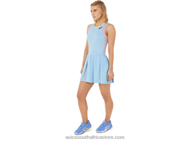 Women Asics Match Dress LH4X03504 Arctic Sky