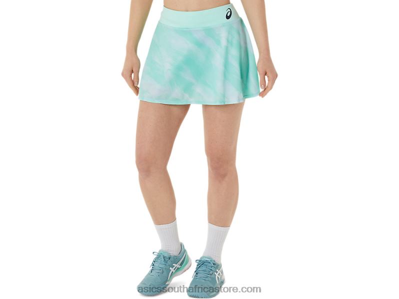 Women Asics Match Graphic Skort LH4X03067 Fresh Ice