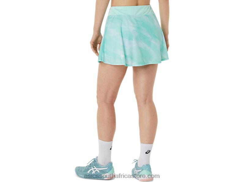 Women Asics Match Graphic Skort LH4X03067 Fresh Ice