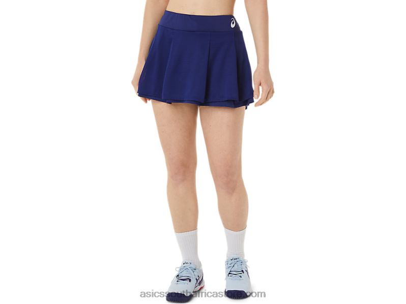 Women Asics Match Skort LH4X03041 Dive Blue