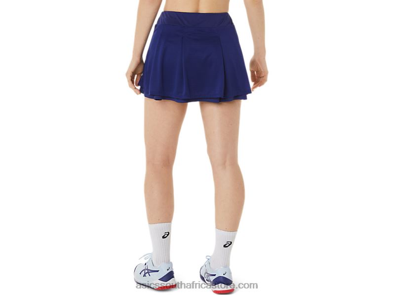 Women Asics Match Skort LH4X03041 Dive Blue