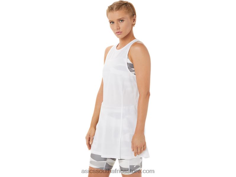 Women Asics New Strong 92 Dress LH4X03283 Brilliant White