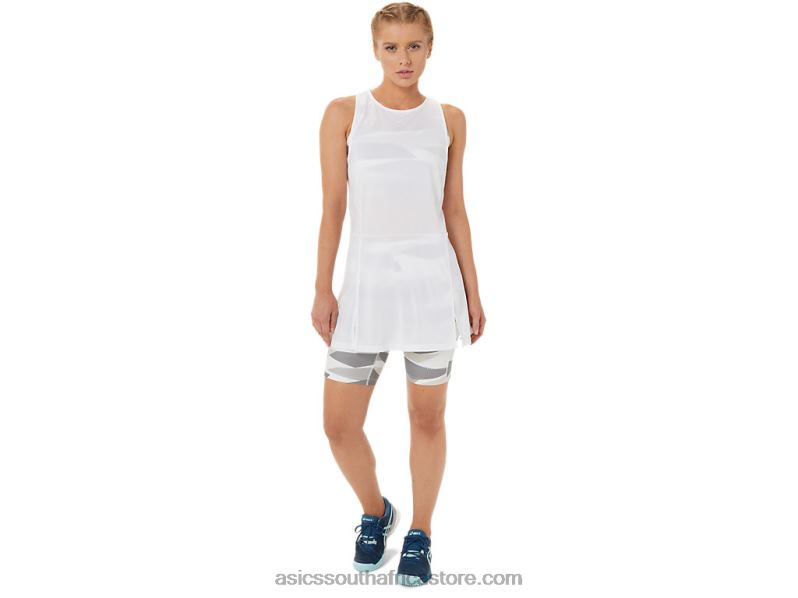 Women Asics New Strong 92 Dress LH4X03283 Brilliant White