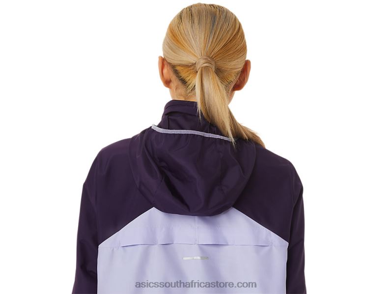 Women Asics Fujitrail Anorak LH4X03084 Night Shade/Vapor