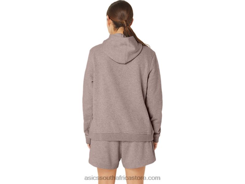 Women Asics Sunday Sana Fleece Hoodie LH4X02157 Fawn
