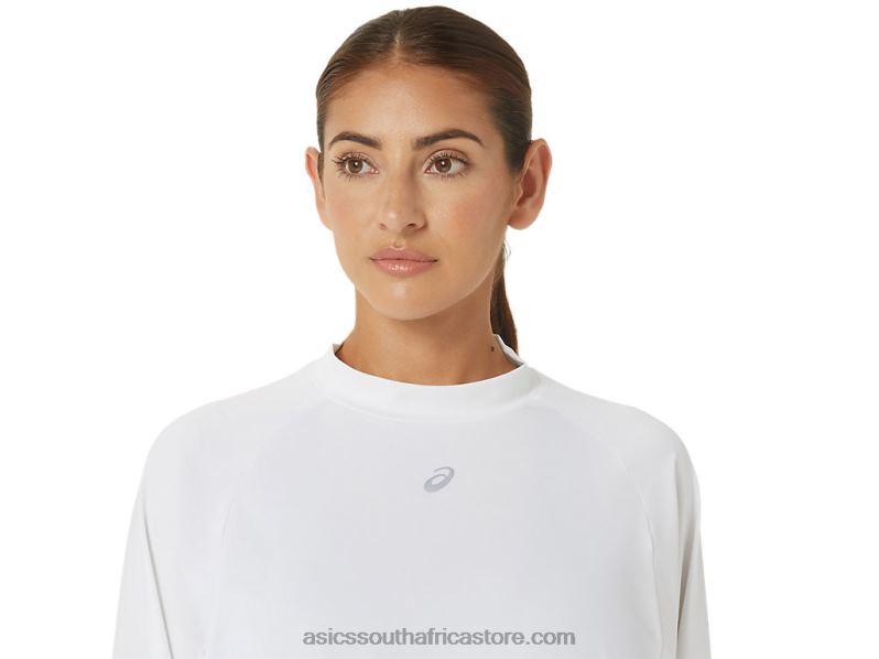 Women Asics The New Strong Repurposed Pullover LH4X02690 White